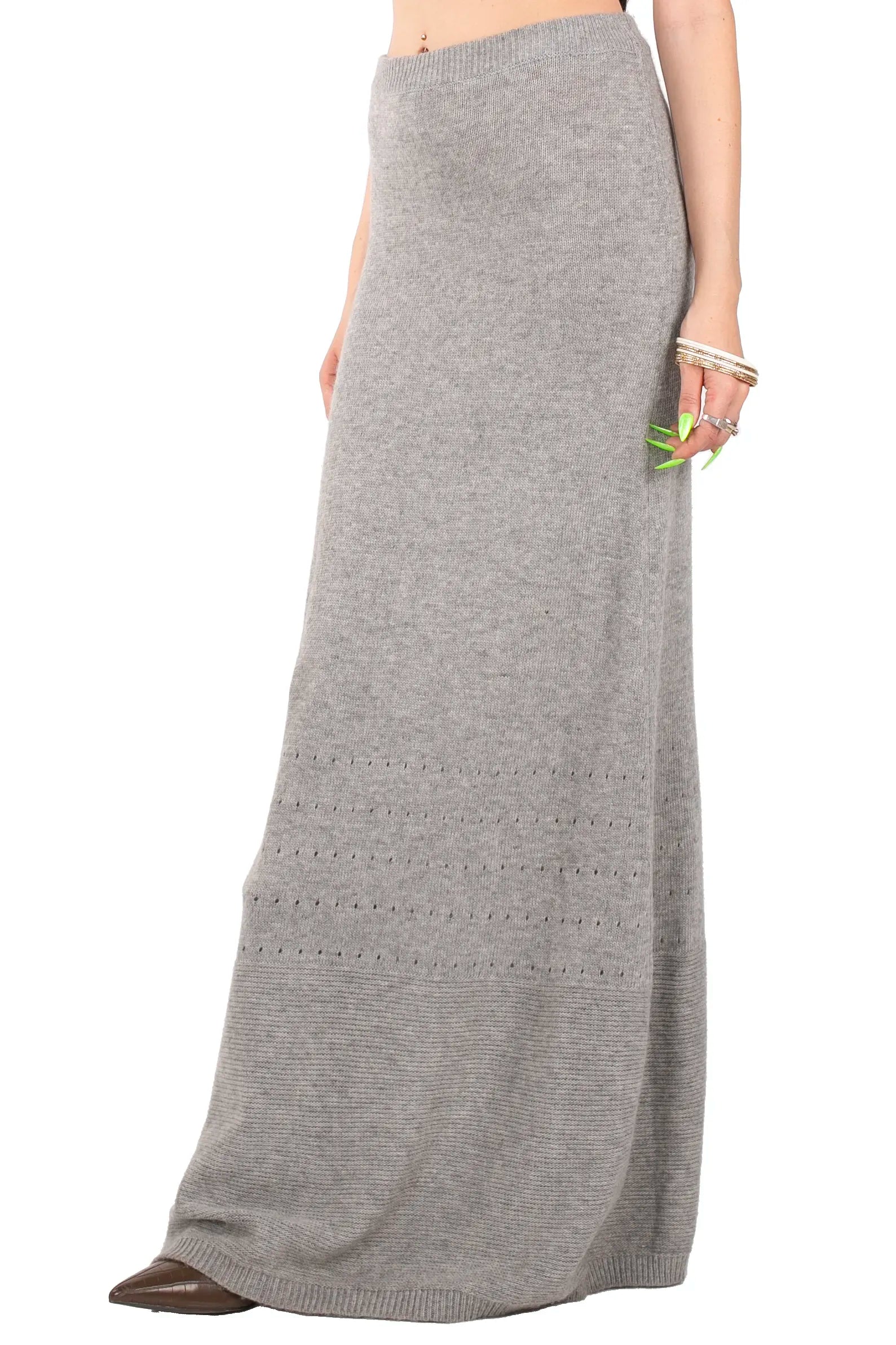Soft Chaos Knit Maxi Skirt