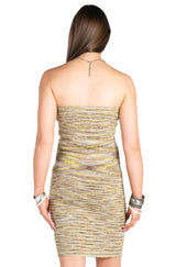 Mutli-colored Stripes Knit Tube Dress.