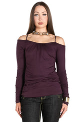 Mixed Signals Cold Shoulder Top