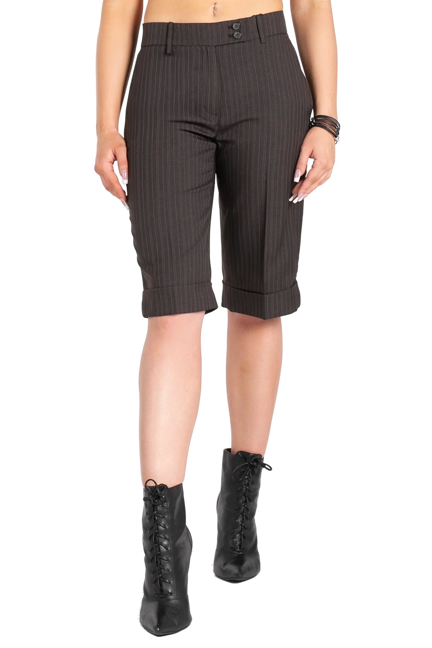 City Girl Pinstripe Capris