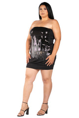 Dazzling StraplessMini-Dress.