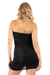 Hot Gossip Ruched Mini Dress