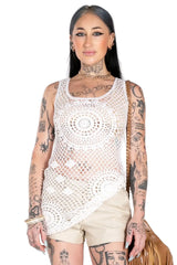 Barely Famous Crochet Tank Dress