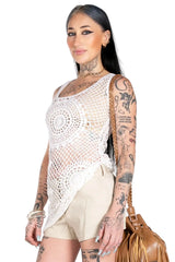 Barely Famous Crochet Tank Dress