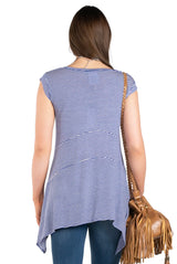 Downtown Stripe Knit Tee