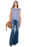 Downtown Stripe Knit Tee