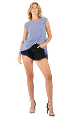 Downtown Stripe Knit Tee
