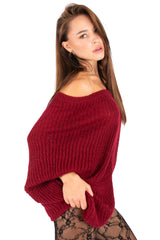 Off-Shoulder Knit Mini Dress
