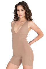 Y2K Rubber Shine Seamless Bodysuit Romper